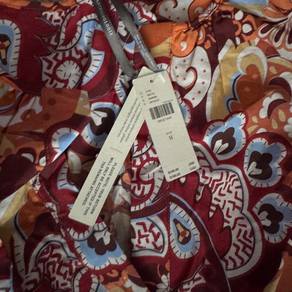 Anthropologie Somerset Paisley Print Maxi Dress in Brown and Cream - Picture 3 of 4